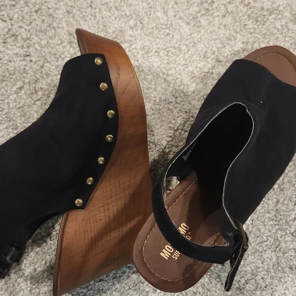 Mossimo Supply Co. Black Peep-Toe Mules - Picture 6 of 6